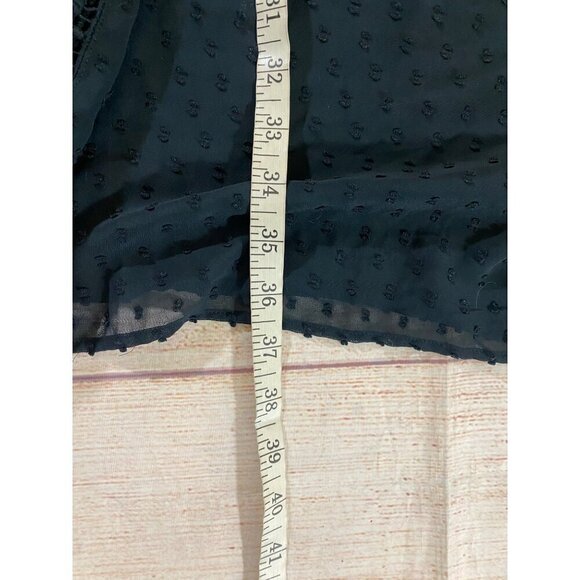 Matilda Jane Women's Black Long Sleeve Charlie Swiss Dot Dress - Medium - Picture 8 of 13